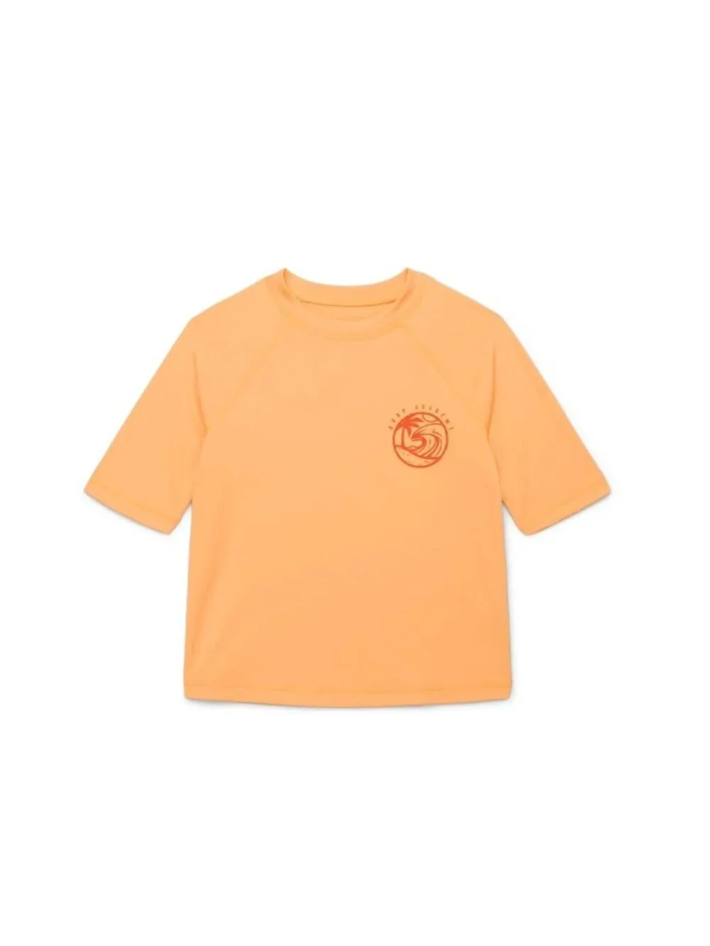 NWT Boys Graphic Print Orange Rash Guard UPF 50+ Quick Dry Size XL 14-16